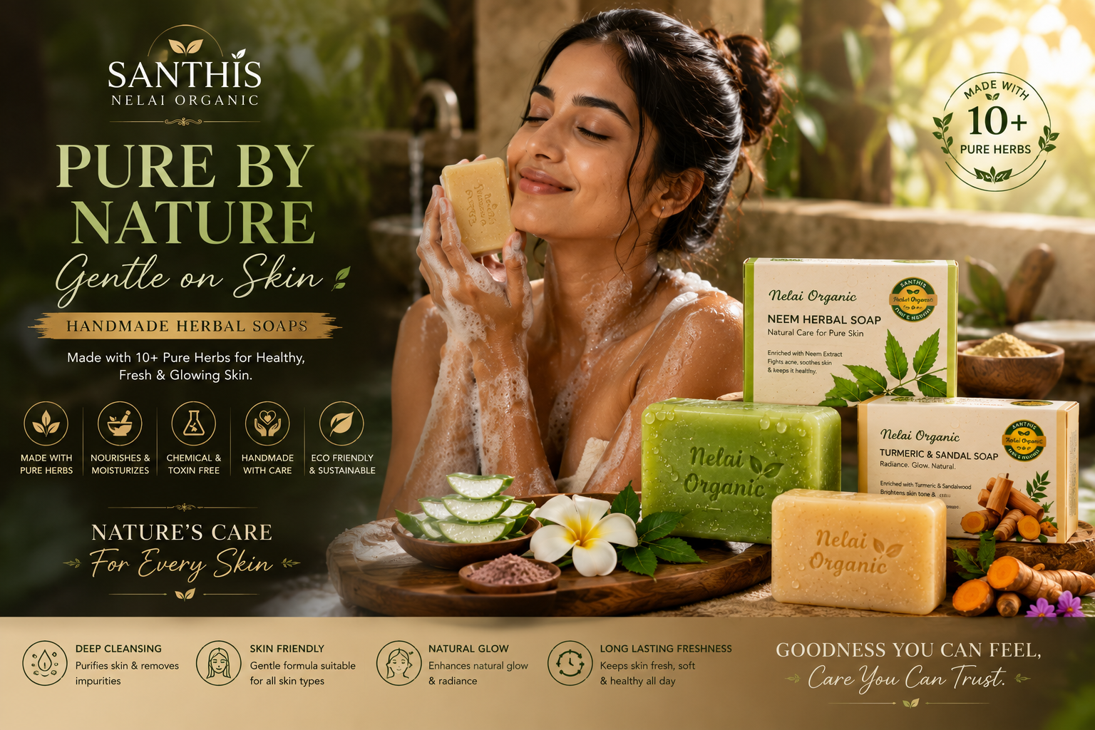 Shanthi's Nelai Organic — Handmade herbal soaps